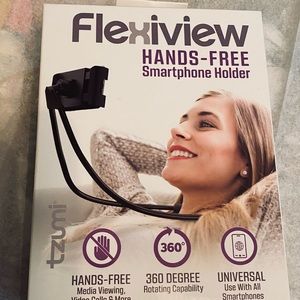 Flexiview cell phone holder, hands free